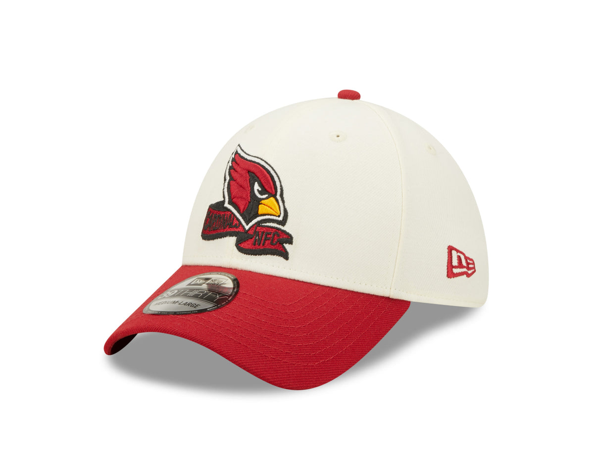 Arizona Cardinals New Era Cream/Red 2022 Sideline 39THIRTY Flex Hat for Men product image 3, provided for visual reference