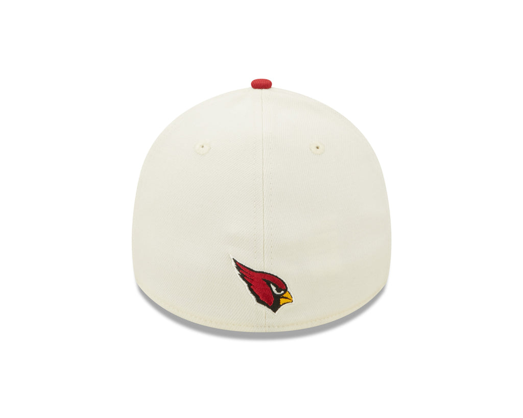 Arizona Cardinals New Era Cream/Red 2022 Sideline 39THIRTY Flex Hat for Men product image 6, provided for visual reference