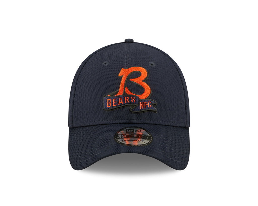 Chicago Bears"B" Logo New Era Navy 2022 Sideline Coaches 39THIRTY Flex Hat for Men product image 2, provided for visual