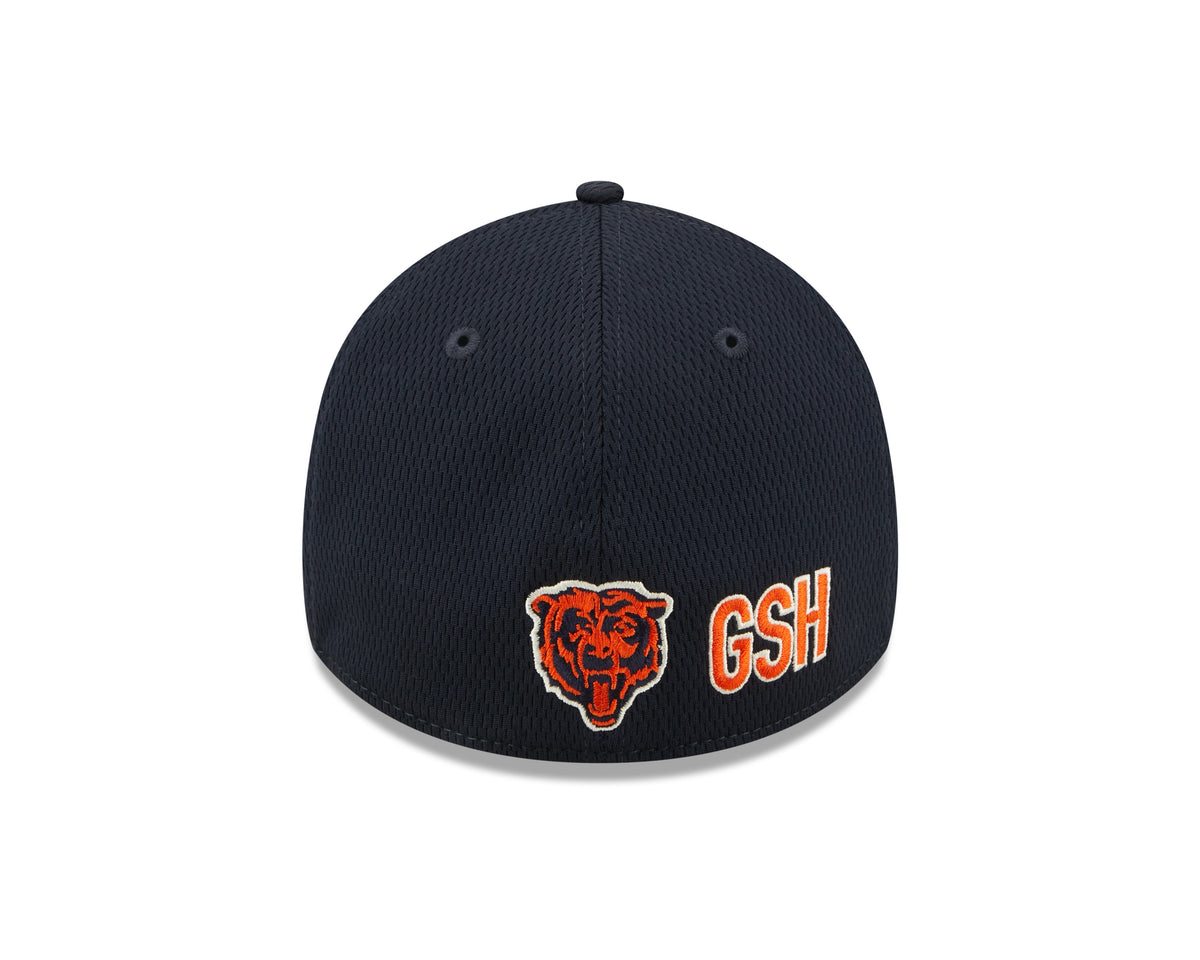 Chicago Bears Mascot Logo New Era Navy 2022 Sideline Coaches 39THIRTY Flex Hat for Men product image 6, provided for visual