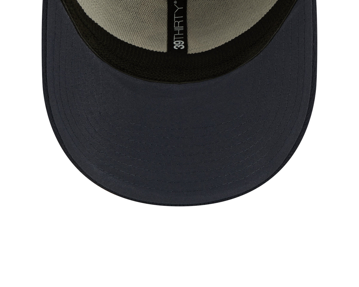 Chicago Bears Mascot Logo New Era Navy 2022 Sideline Coaches 39THIRTY Flex Hat for Men product image 7, provided for visual