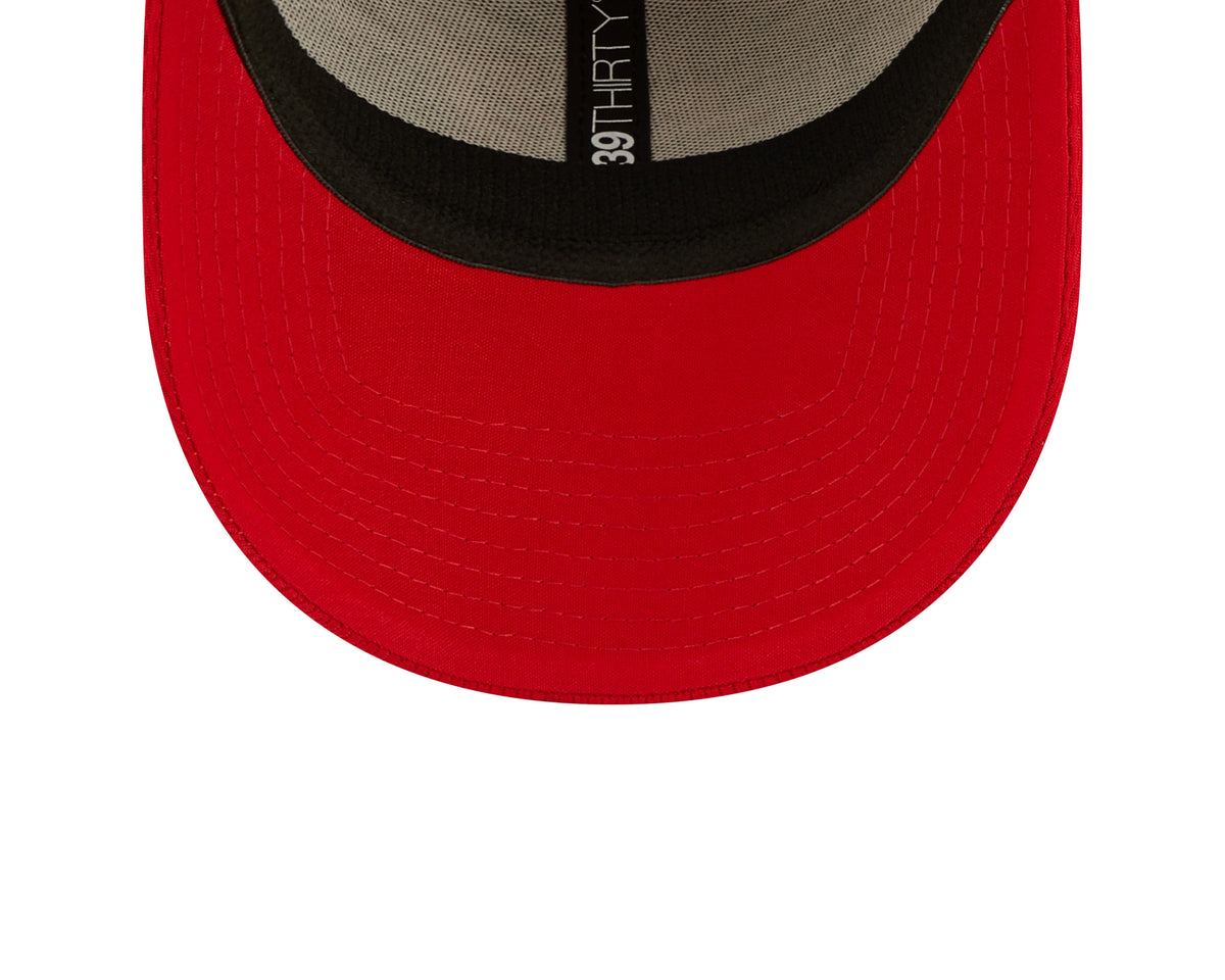 Tampa Bay Buccaneers New Era Red 2022 Sideline Coaches 39THIRTY Flex Hat for Men product image 7, provided for visual