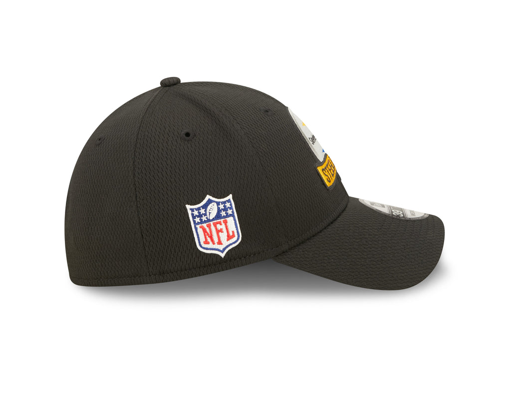 Pittsburgh Steelers New Era Black 2022 Sideline Coaches 39THIRTY Flex Hat for Men product image 4, provided for visual