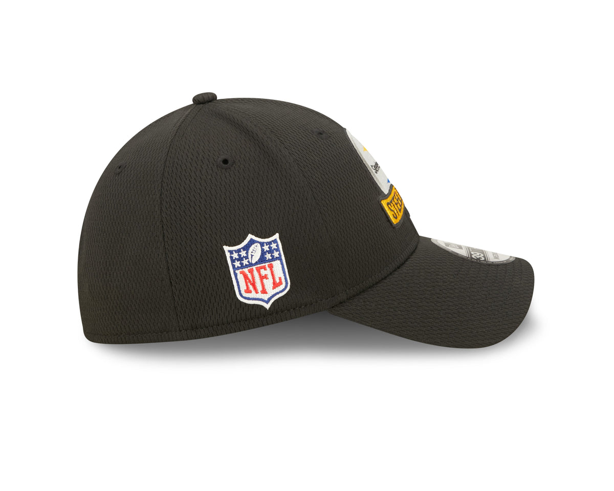 Pittsburgh Steelers New Era Black 2022 Sideline Coaches 39THIRTY Flex Hat for Men product image 4, provided for visual