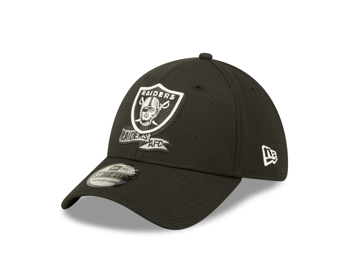 Las Vegas Raiders New Era Black 2022 Sideline Coaches 39THIRTY Flex Hat for Men product image 4, provided for visual