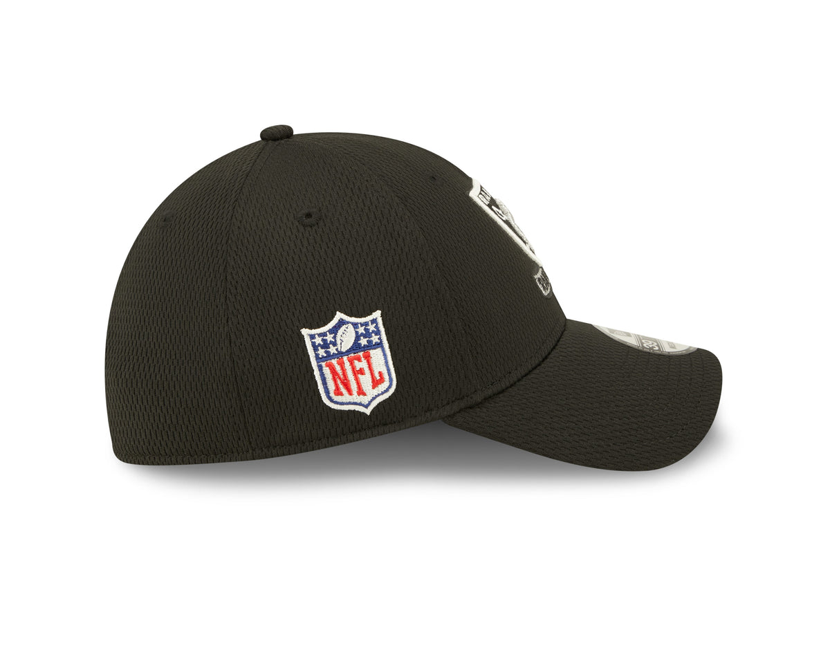 Las Vegas Raiders New Era Black 2022 Sideline Coaches 39THIRTY Flex Hat for Men product image 5, provided for visual