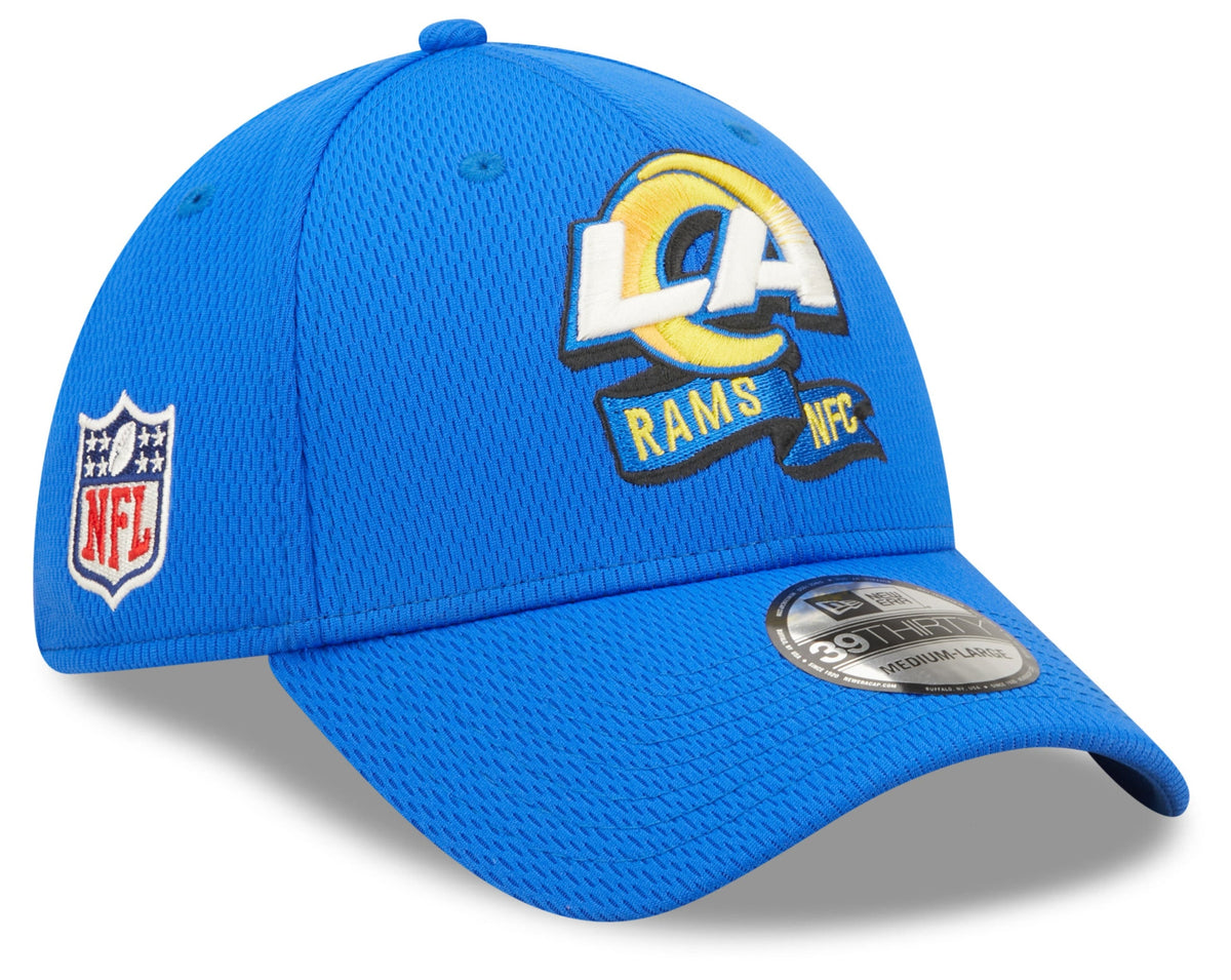 Los Angeles Rams New Era Blue 2022 Sideline Coaches 39THIRTY Flex Hat for Men product image 1, provided for visual reference