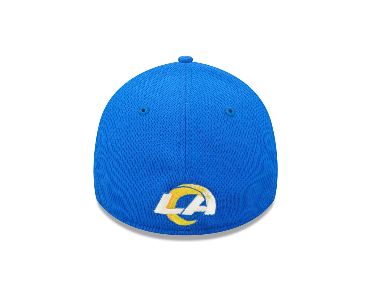 Los Angeles Rams New Era Blue 2022 Sideline Coaches 39THIRTY Flex Hat for Men product image 6, provided for visual reference