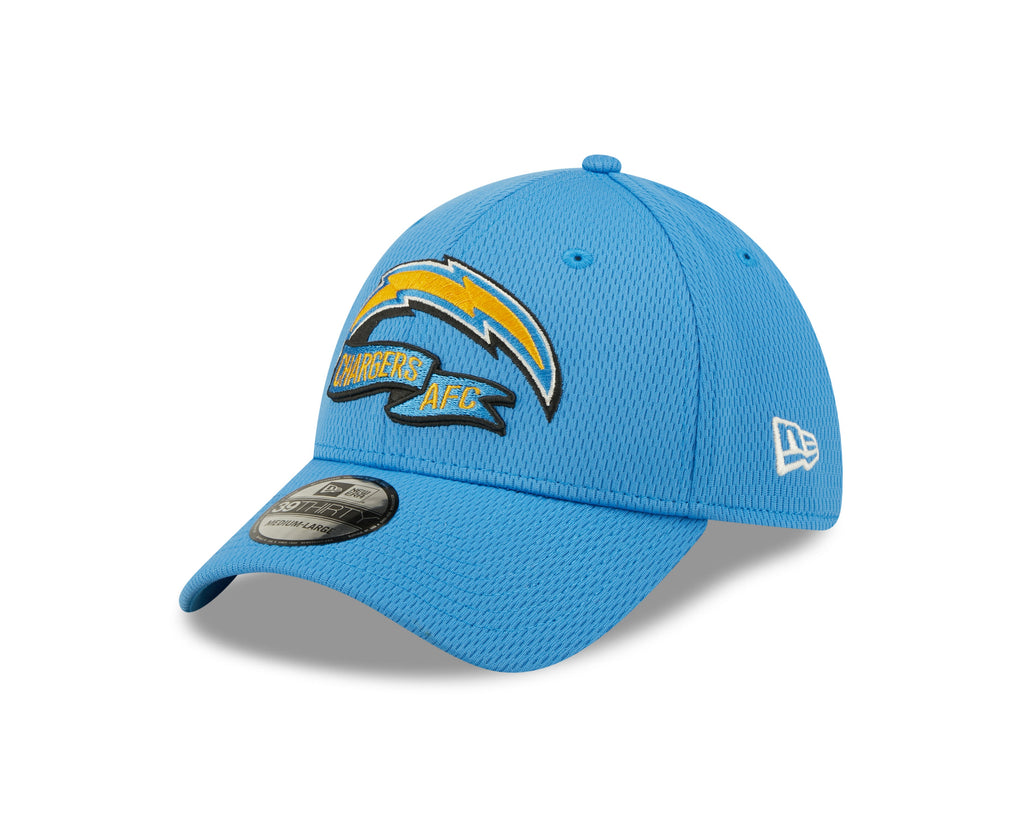 Los Angeles Chargers New Era Blue 2022 Sideline Coaches 39THIRTY Flex Hat for Men product image 3, provided for visual