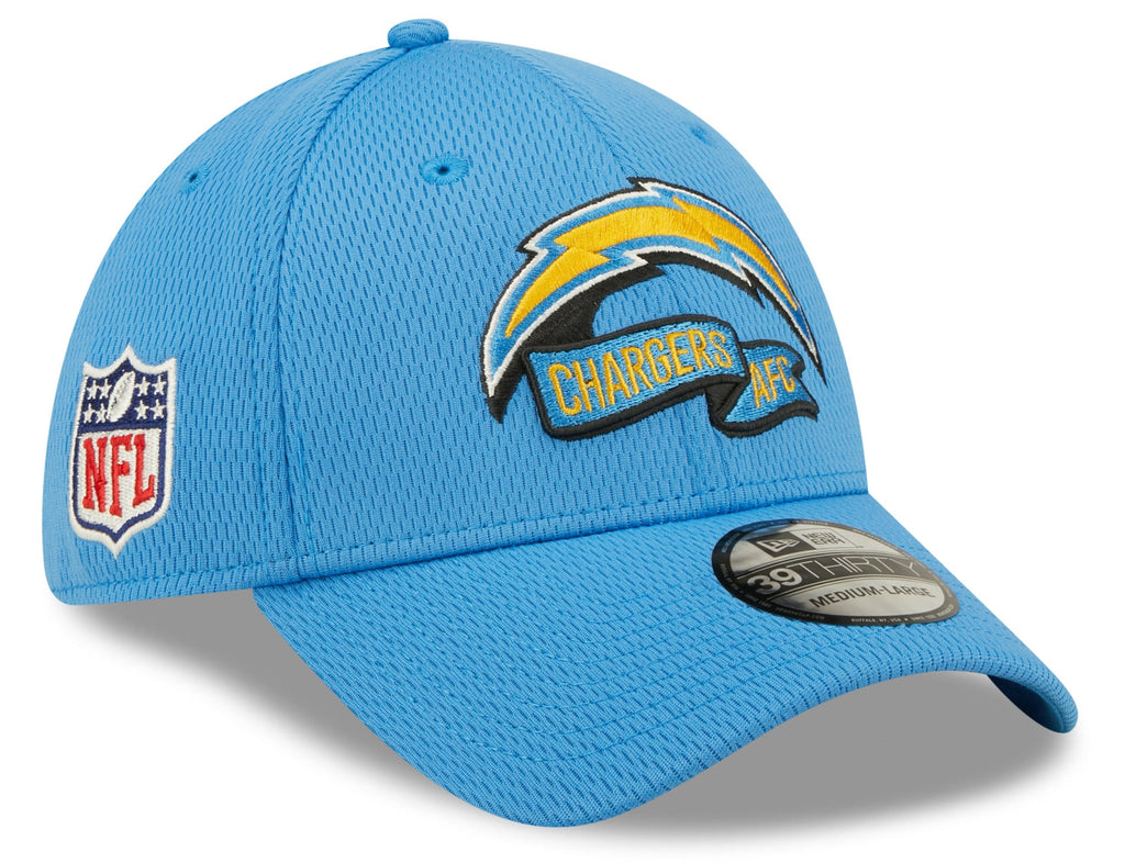 Los Angeles Chargers New Era Blue 2022 Sideline Coaches 39THIRTY Flex Hat for Men product image 1, provided for visual