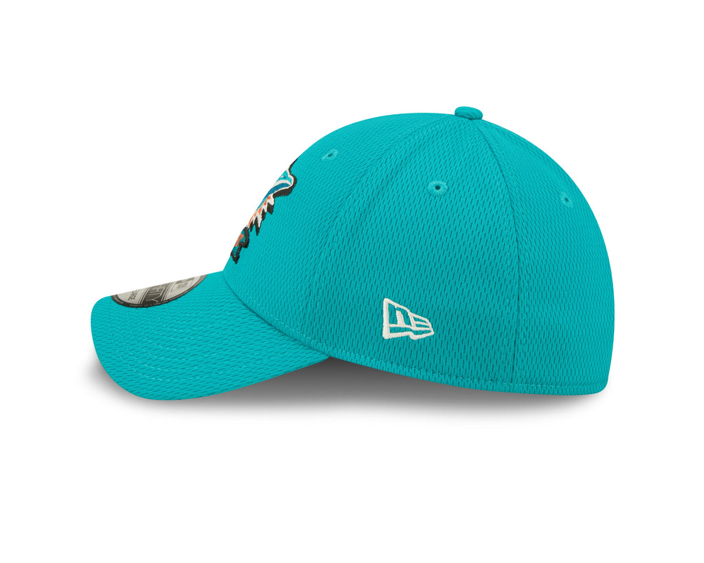 Miami Dolphins New Era Aqua 2022 Sideline Coaches 39THIRTY Flex Hat for Men product image 5, provided for visual reference