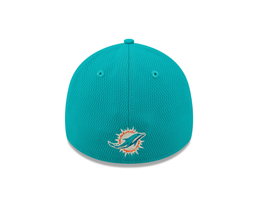 Miami Dolphins New Era Aqua 2022 Sideline Coaches 39THIRTY Flex Hat for Men product image 6, provided for visual reference