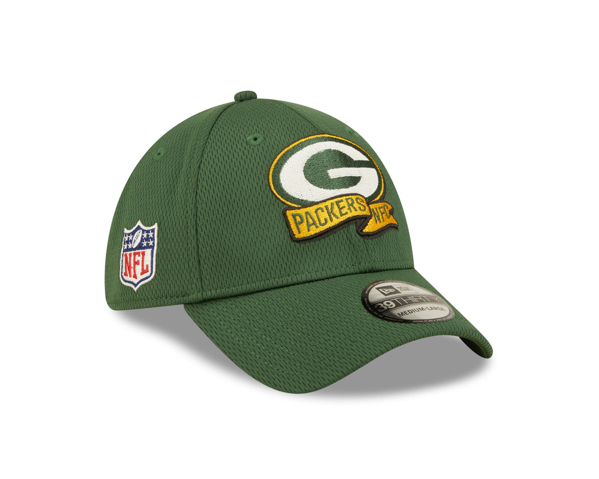 Green Bay Packers New Era Green 2022 Sideline Coaches 39THIRTY Flex Hat for Men product image 8, provided for visual