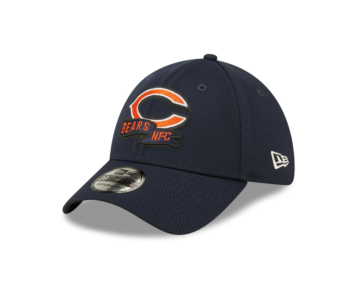 Chicago Bears Primary Logo New Era Navy 2022 Sideline Coaches 39THIRTY Flex Hat for Men product image 3, provided for visual