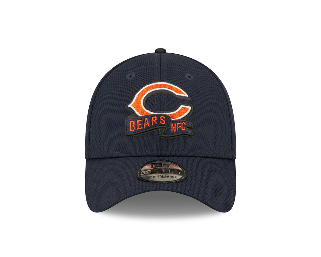 Chicago Bears Primary Logo New Era Navy 2022 Sideline Coaches 39THIRTY Flex Hat for Men product image 2, provided for visual
