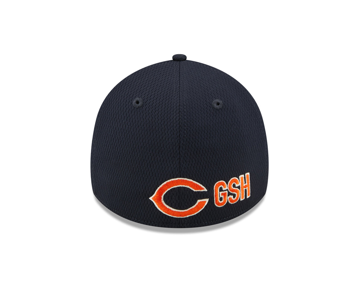 Chicago Bears Primary Logo New Era Navy 2022 Sideline Coaches 39THIRTY Flex Hat for Men product image 6, provided for visual