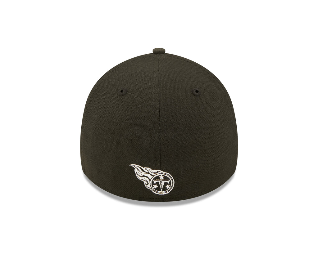 Tennessee Titans New Era Black 2022 Sideline 39THIRTY Flex Hat for Men product image 6, provided for visual reference and