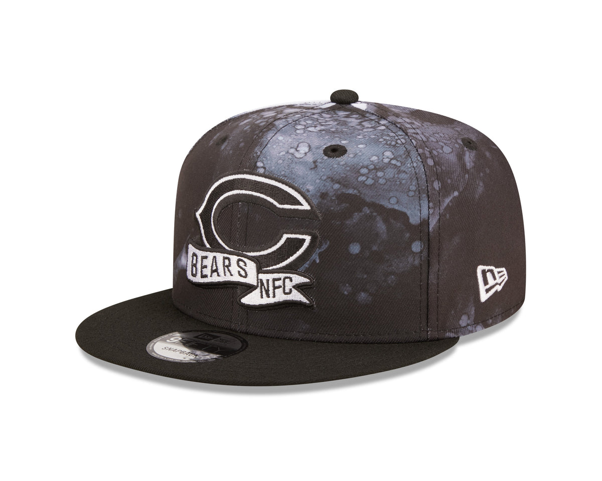 Chicago Bears New Era Black Ink 2022 NFL Sideline Primary Logo 9FIFTY Snapback Adjustable Hat for Men product image 3,