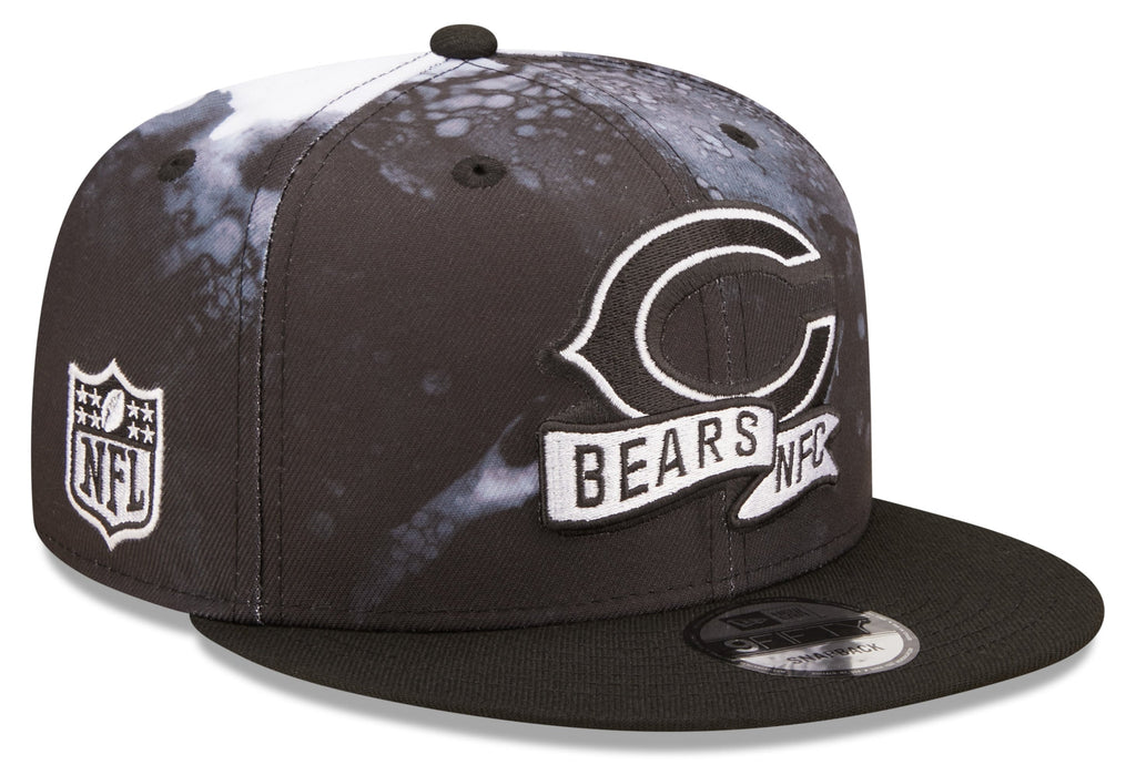 Chicago Bears New Era Black Ink 2022 NFL Sideline Primary Logo 9FIFTY Snapback Adjustable Hat for Men product image 1,