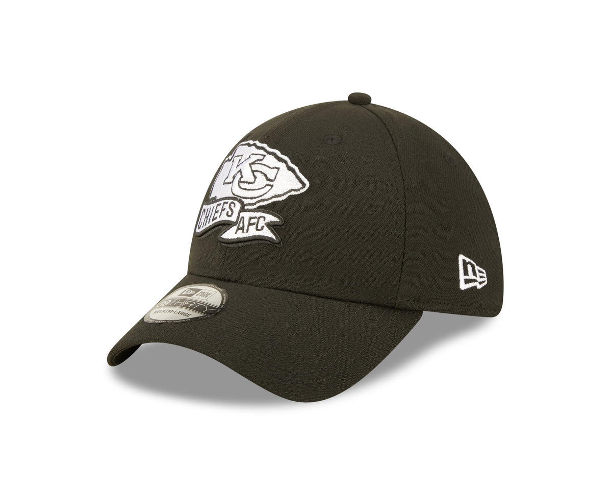 Kansas City Chiefs New Era Black 2022 Sideline 39THIRTY Flex Hat for Men product image 3, provided for visual reference and
