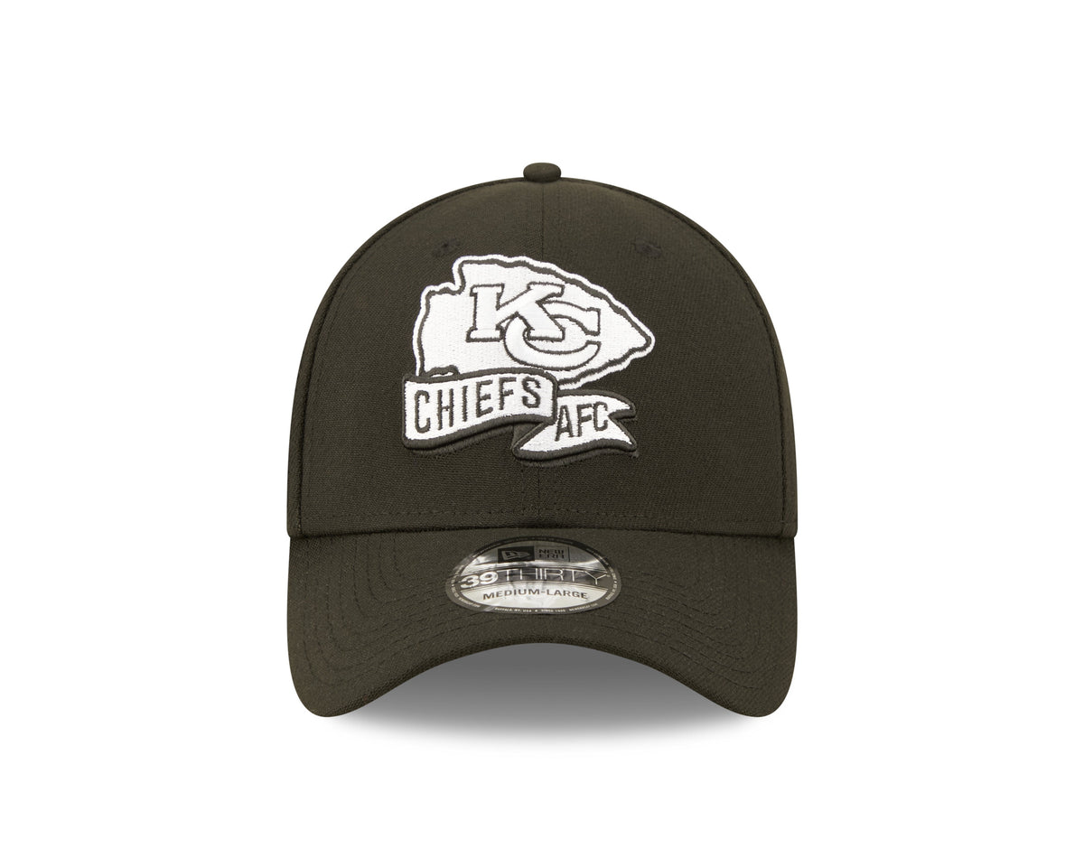 Kansas City Chiefs New Era Black 2022 Sideline 39THIRTY Flex Hat for Men product image 2, provided for visual reference and