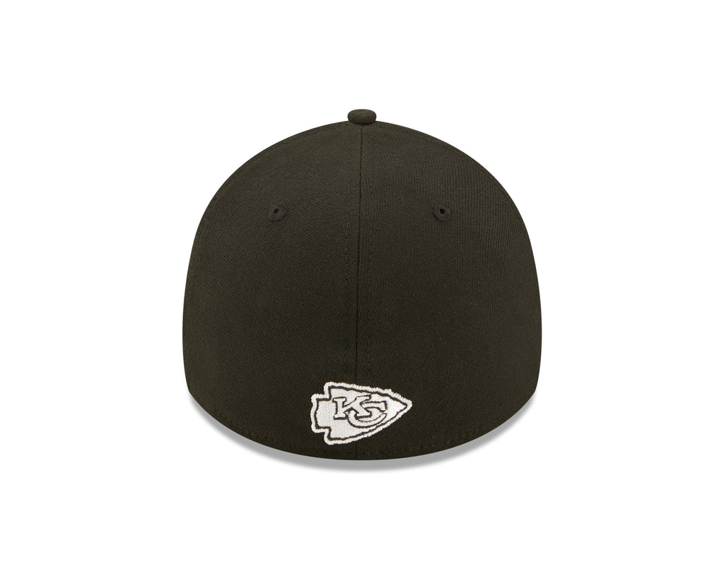 Kansas City Chiefs New Era Black 2022 Sideline 39THIRTY Flex Hat for Men product image 6, provided for visual reference and