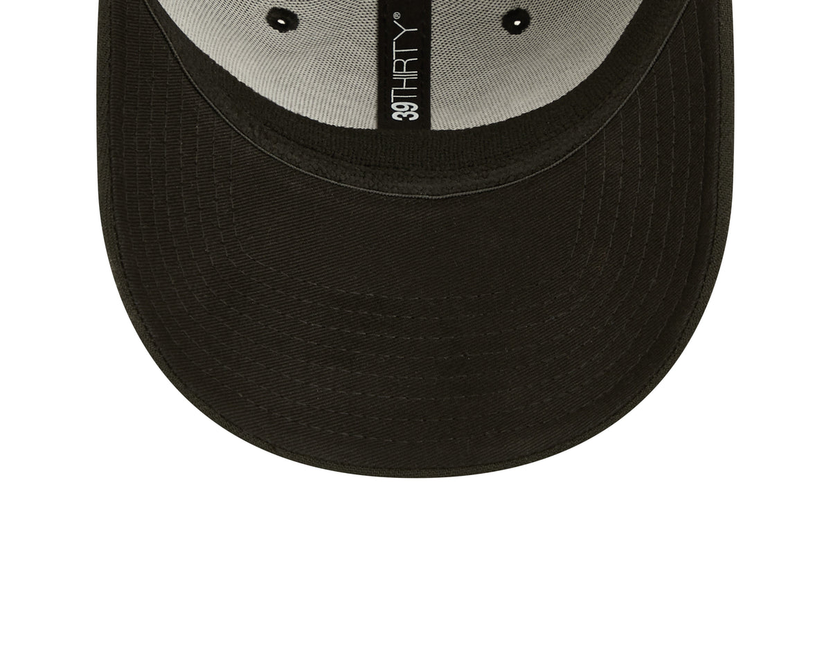 Miami Dolphins New Era Black 2022 Sideline 39THIRTY Flex Hat for Men product image 7, provided for visual reference and