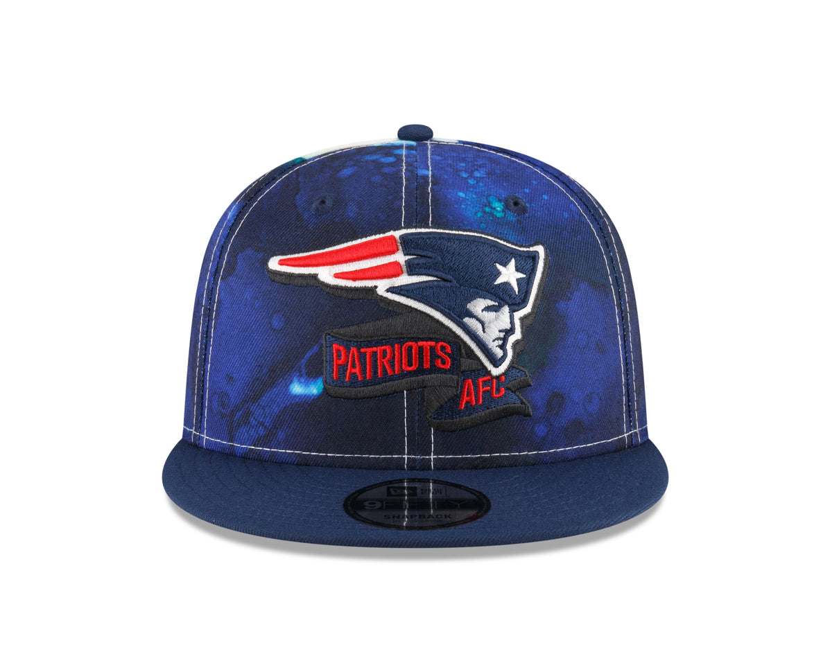 New England Patriots New Era Ink 2022 NFL Sideline 9FIFTY Snapback Adjustable Hat for Men product image 2, provided for