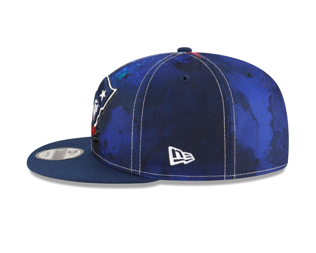 New England Patriots New Era Ink 2022 NFL Sideline 9FIFTY Snapback Adjustable Hat for Men product image 5, provided for
