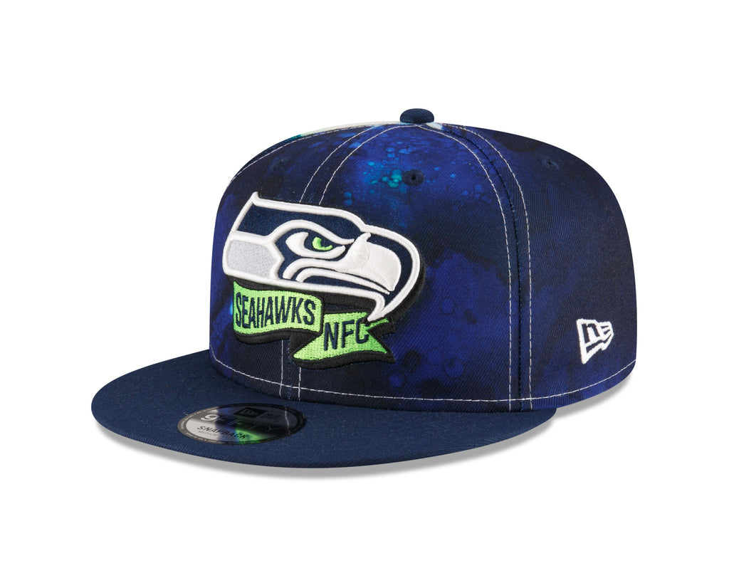 Seattle Seahawks New Era Ink 2022 NFL Sideline 9FIFTY Snapback Adjustable Hat for Men product image 3, provided for visual
