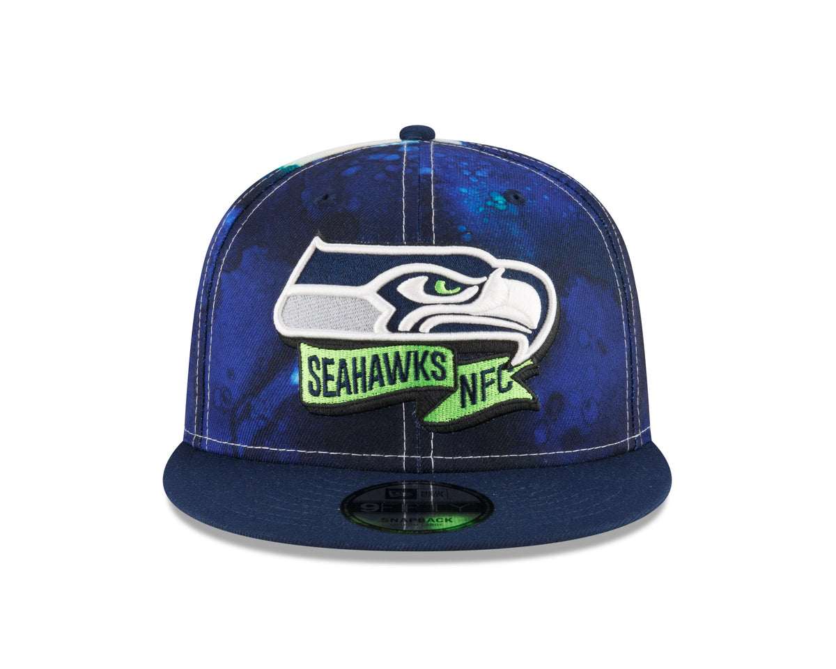 Seattle Seahawks New Era Ink 2022 NFL Sideline 9FIFTY Snapback Adjustable Hat for Men product image 2, provided for visual