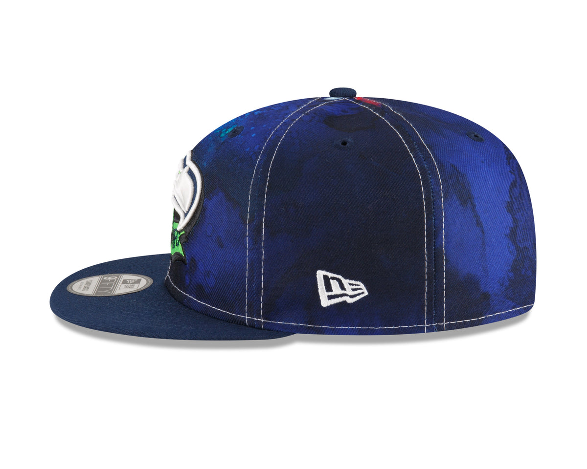 Seattle Seahawks New Era Ink 2022 NFL Sideline 9FIFTY Snapback Adjustable Hat for Men product image 5, provided for visual