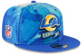 Los Angeles Rams New Era Ink 2022 NFL Sideline 9FIFTY Snapback Adjustable Hat for Men product image 1, provided for visual