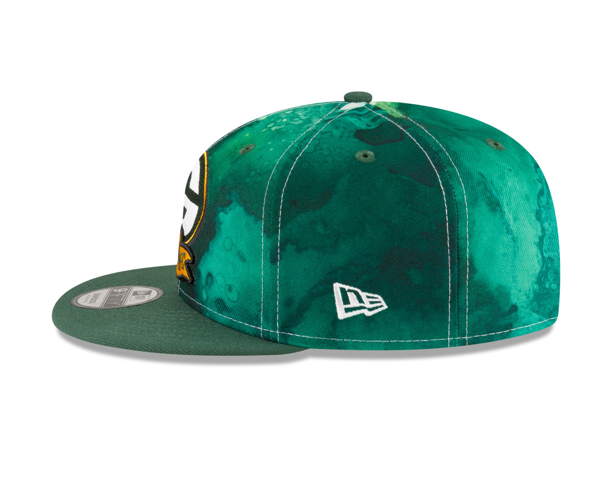 Green Bay Packers New Era Ink 2022 NFL Sideline 9FIFTY Snapback Adjustable Hat for Men product image 5, provided for visual