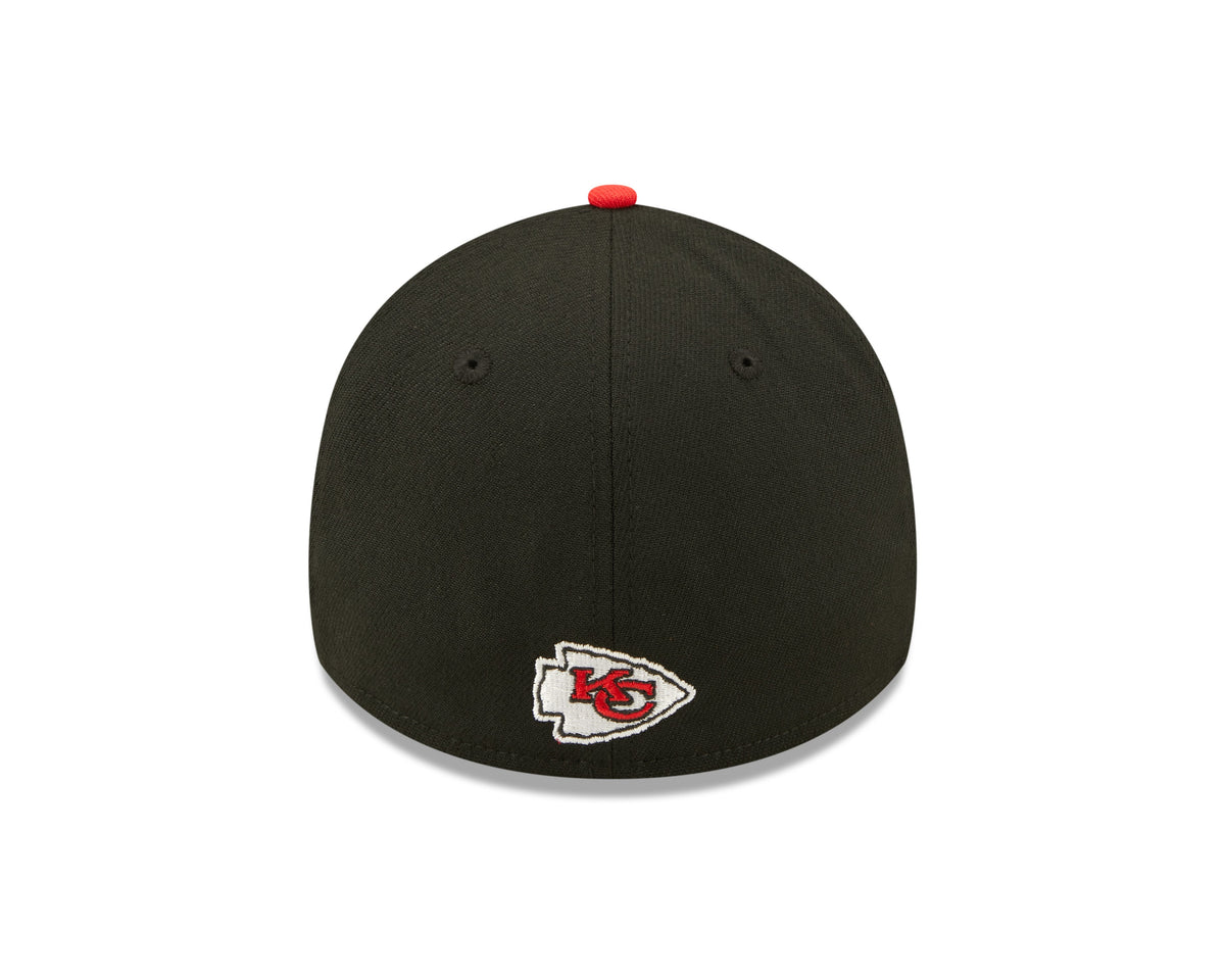 Kansas City Chiefs New Era Black/Red 2022 Sideline 39THIRTY Flex Hat for Men product image 6, provided for visual reference