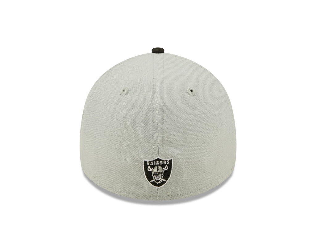 Las Vegas Raiders New Era Gray/Black 2022 Sideline 39THIRTY Flex Hat for Men product image 7, provided for visual reference