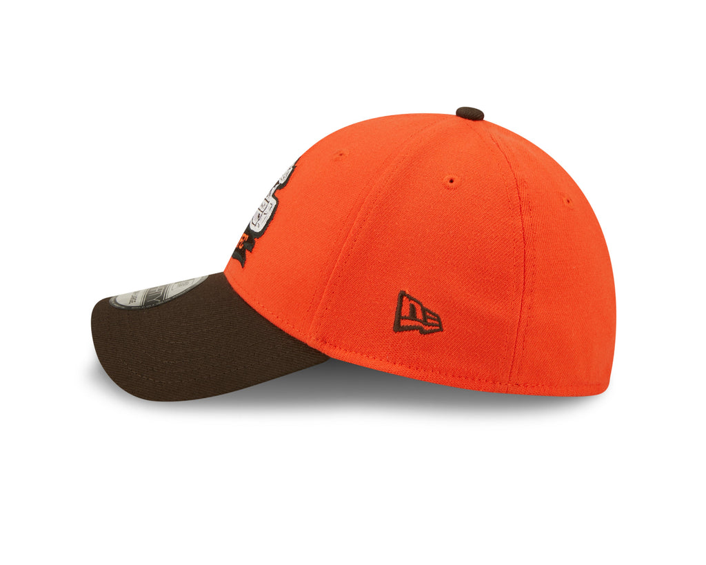 Cleveland Browns New Era Orange/Brown 2022 Sideline 39THIRTY Flex Hat for Men product image 5, provided for visual reference