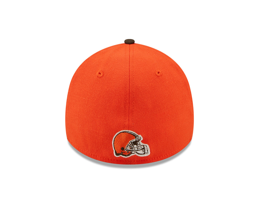 Cleveland Browns New Era Orange/Brown 2022 Sideline 39THIRTY Flex Hat for Men product image 6, provided for visual reference