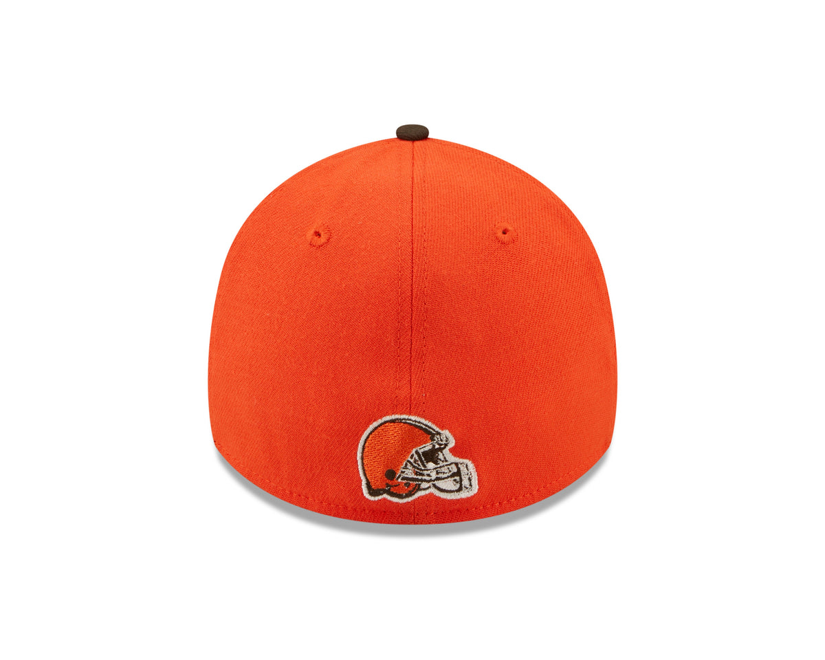 Cleveland Browns New Era Orange/Brown 2022 Sideline 39THIRTY Flex Hat for Men product image 6, provided for visual reference