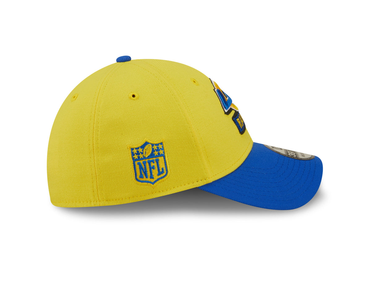 Los Angeles Rams New Era Yellow/Blue 2022 Sideline 39THIRTY Flex Hat for Men product image 4, provided for visual reference