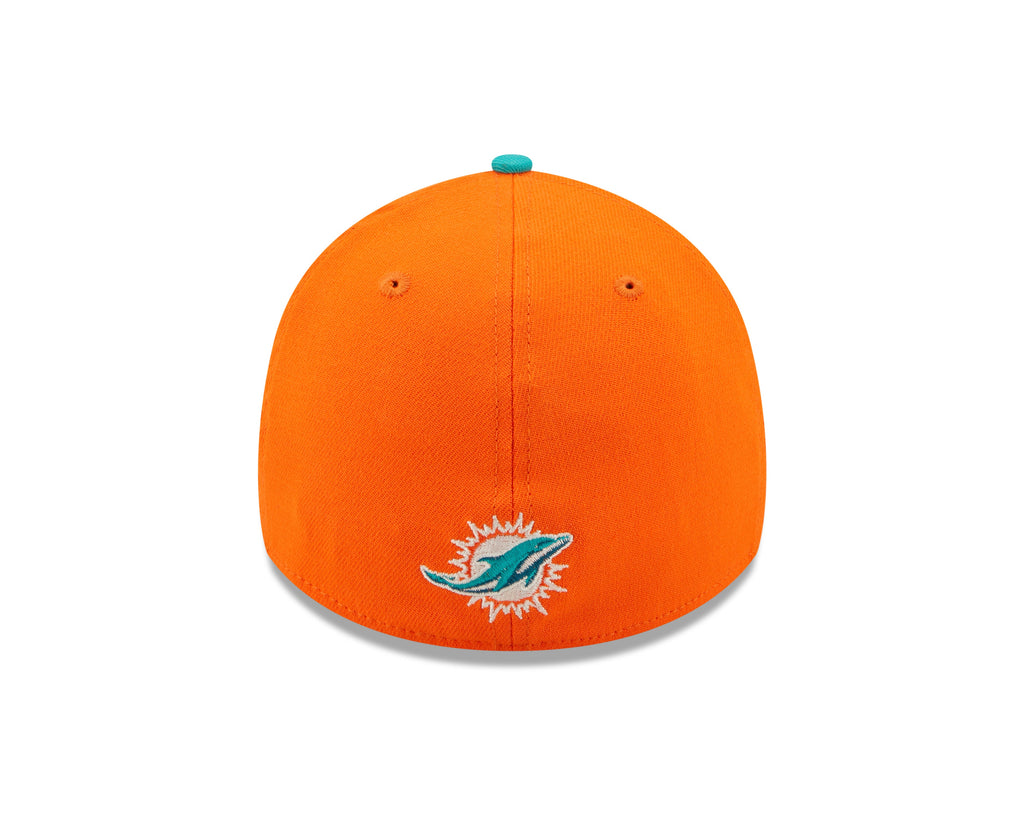 Miami Dolphins New Era Orange/Aqua 2022 Sideline 39THIRTY Flex Hat for Men product image 6, provided for visual reference