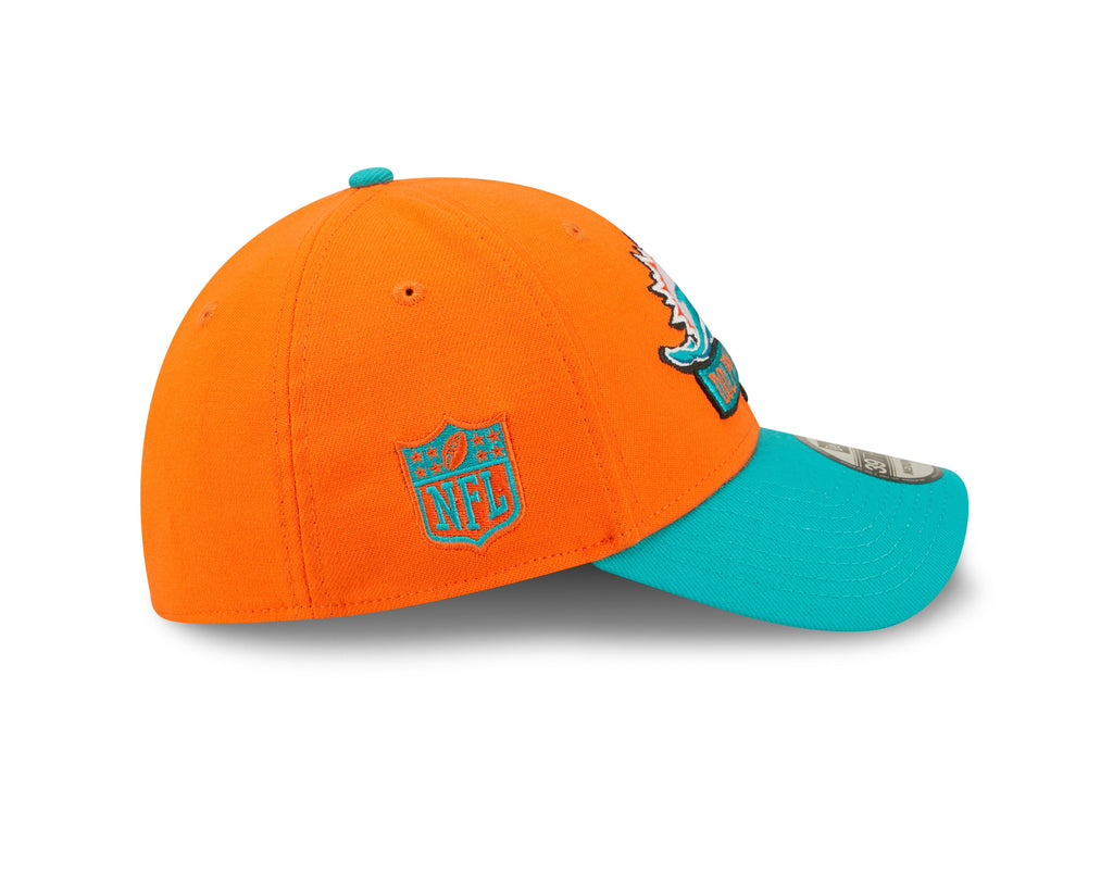 Miami Dolphins New Era Orange/Aqua 2022 Sideline 39THIRTY Flex Hat for Men product image 4, provided for visual reference