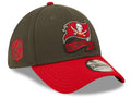 Tampa Bay Buccaneers New Era Pewter/Red 2022 Sideline 39THIRTY Flex Hat for Men product image 1, provided for visual