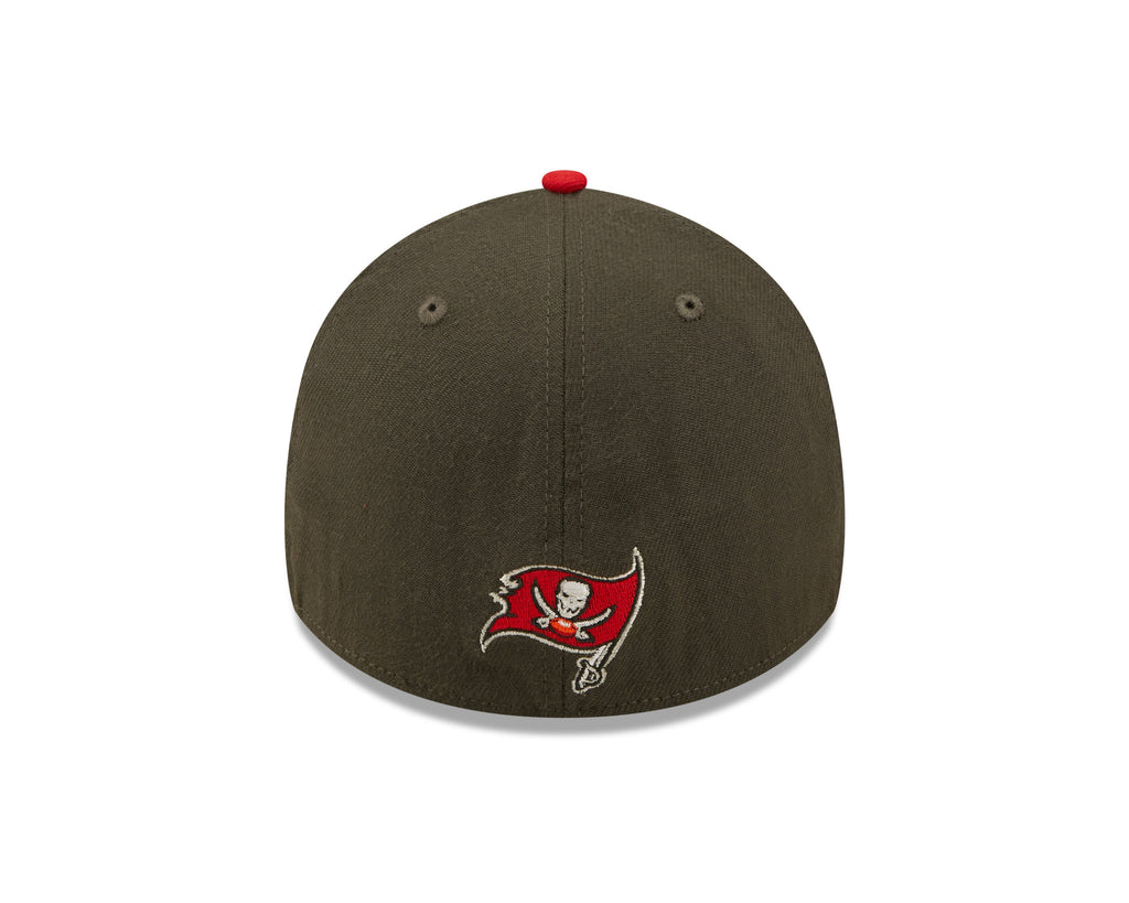 Tampa Bay Buccaneers New Era Pewter/Red 2022 Sideline 39THIRTY Flex Hat for Men product image 6, provided for visual