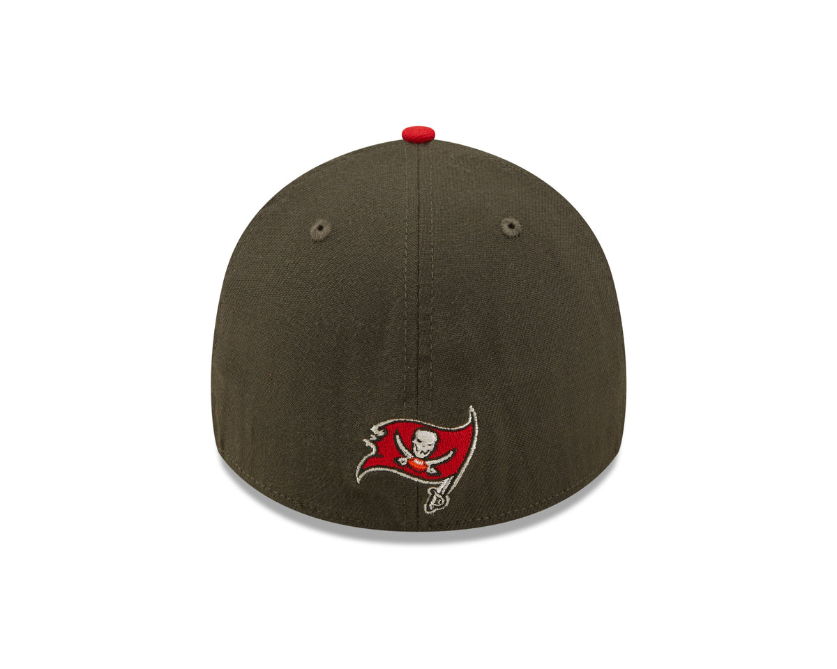 Tampa Bay Buccaneers New Era Pewter/Red 2022 Sideline 39THIRTY Flex Hat for Men product image 6, provided for visual