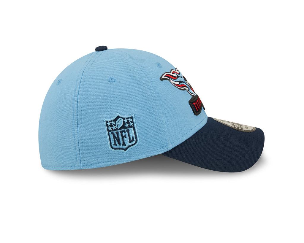 Tennessee Titans New Era Sky Blue/Navy 2022 Sideline 39THIRTY Flex Hat for Men product image 4, provided for visual