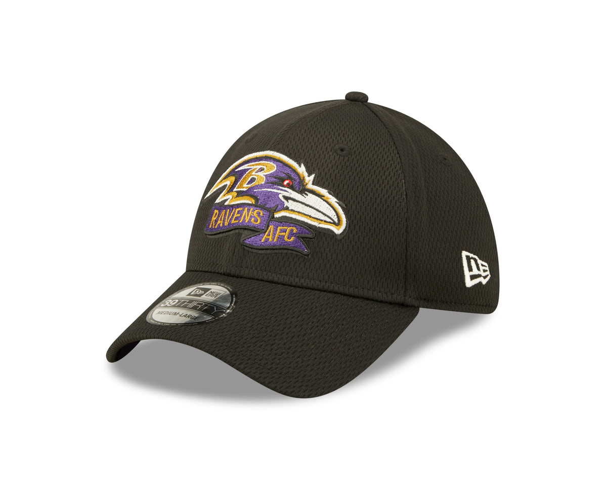 Baltimore Ravens New Era Black 2022 Sideline Coaches 39THIRTY Flex Hat for Men product image 3, provided for visual