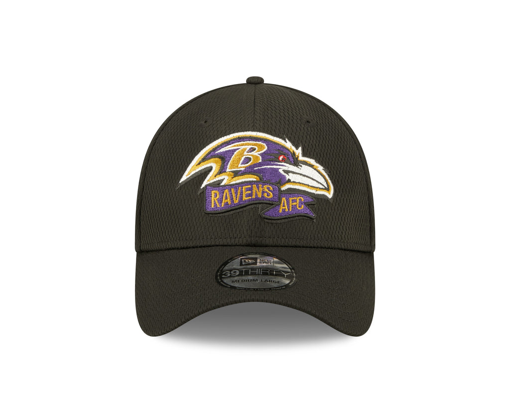 Baltimore Ravens New Era Black 2022 Sideline Coaches 39THIRTY Flex Hat for Men product image 2, provided for visual