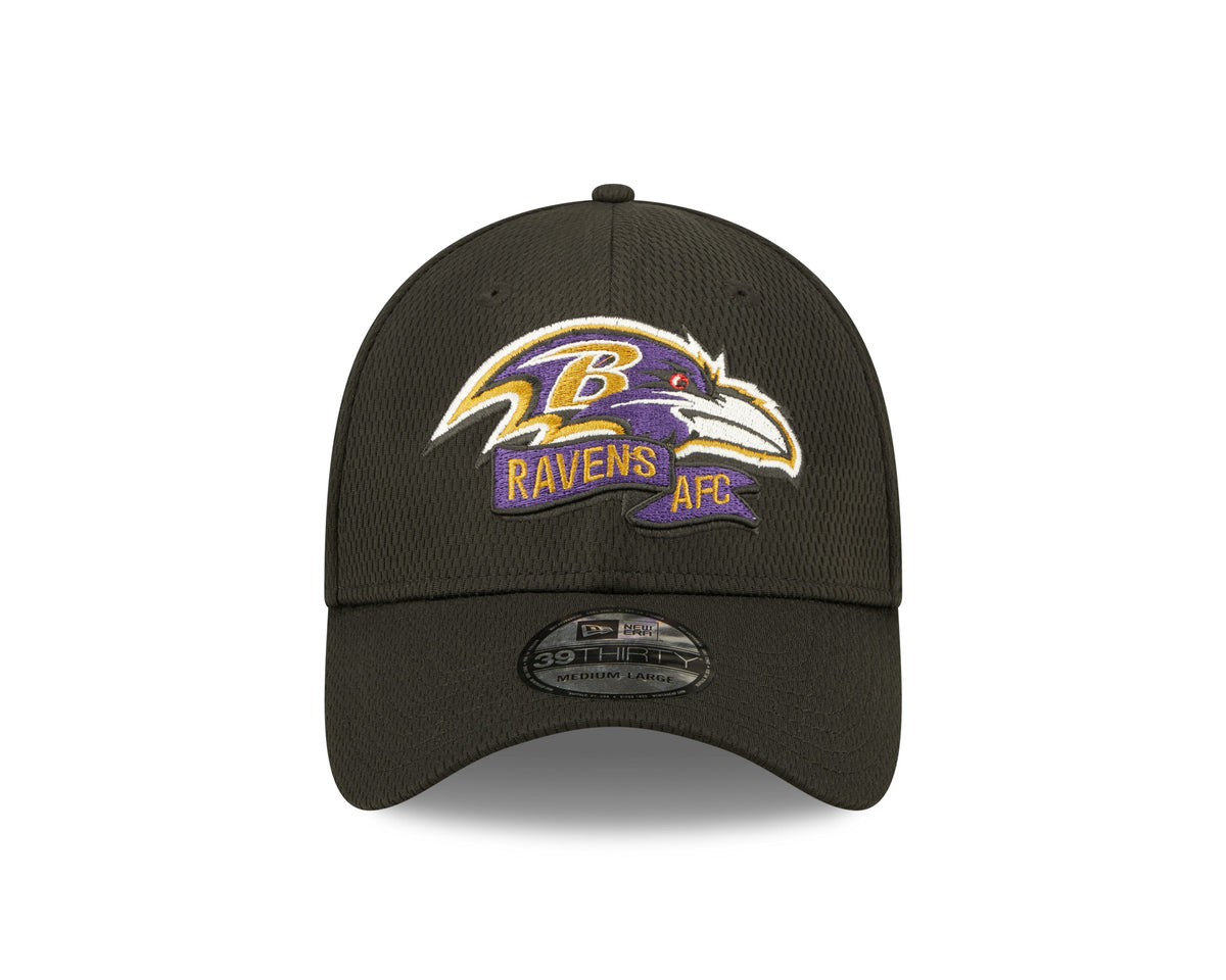 Baltimore Ravens New Era Black 2022 Sideline Coaches 39THIRTY Flex Hat for Men product image 2, provided for visual