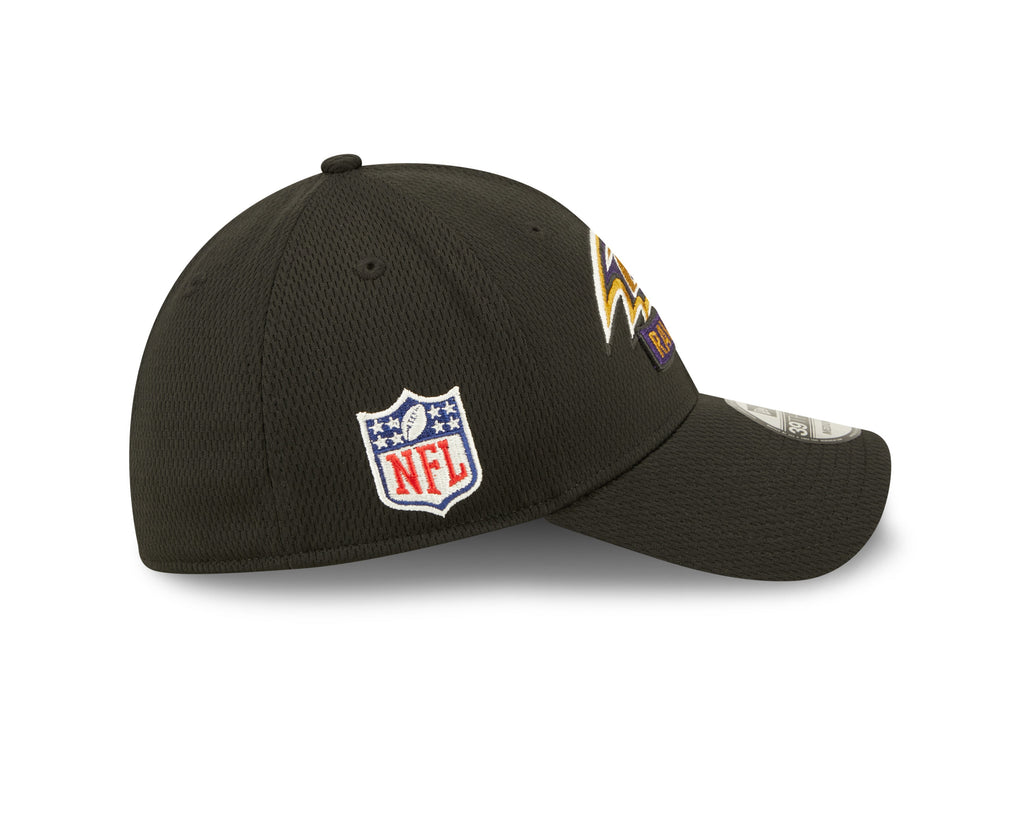 Baltimore Ravens New Era Black 2022 Sideline Coaches 39THIRTY Flex Hat for Men product image 6, provided for visual
